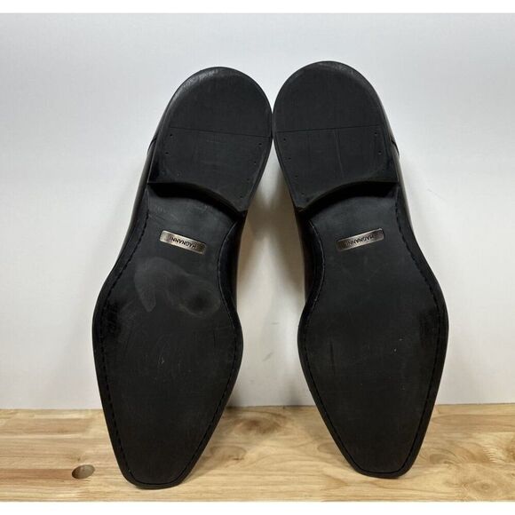 Magnanni Derby Dress Shoes Knight Plain-Toe Square Size 13 Dark Brown 23478 - Picture 6 of 8